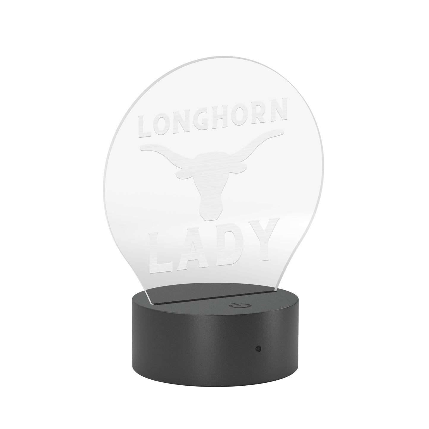 Longhorn Lady University Acrylic LED Table Light